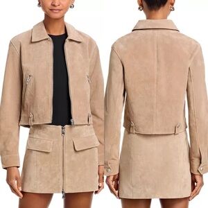 NWT BLANKNYC Suede Jacket in Latte Frappe